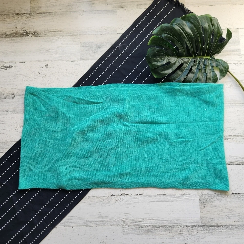 Claudia Nichole Cashmere Infinity Circle Scarf Green Blue